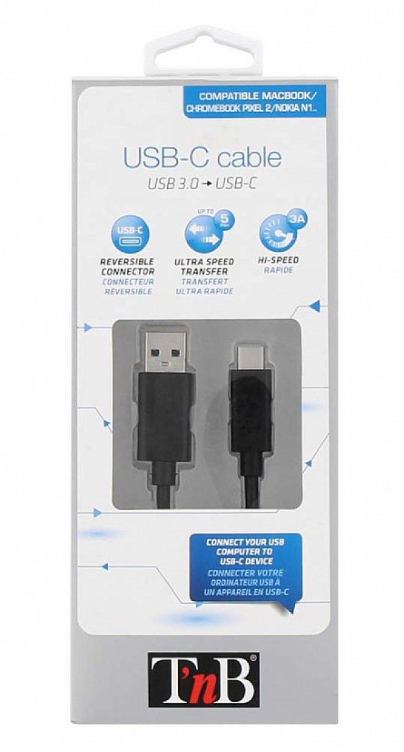 Cablu T'nB USB-C To USB 3.0 Male 1M