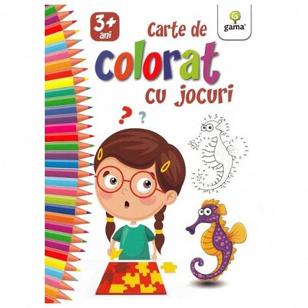 Carte de colorat cu jocuri