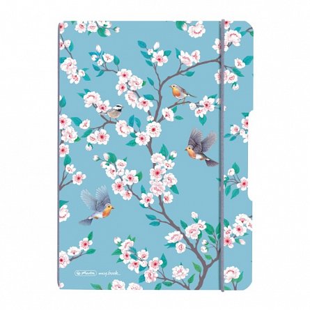 Caiet A5, 40 file, 80 g-mp, matematica, My.Book Flex, Ladylike Birds