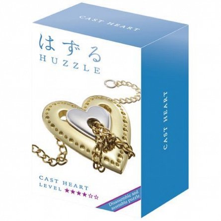 Puzzle mecanic Hanayama, Huzzle Cast, Heart, 8 ani plus