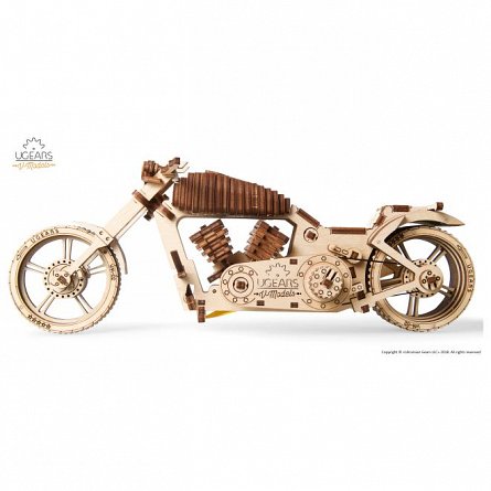 Puzzle mecani,Motocicleta VM-02,lemn