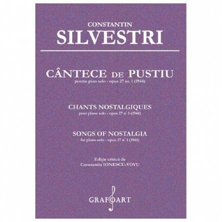 Cantece de pustiu pentru pian solo. Opus 27 Nr. 1