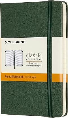 Agenda 9 x 14 cm, Moleskine, 96 file, dictando, coperta tare, Myrtle Green