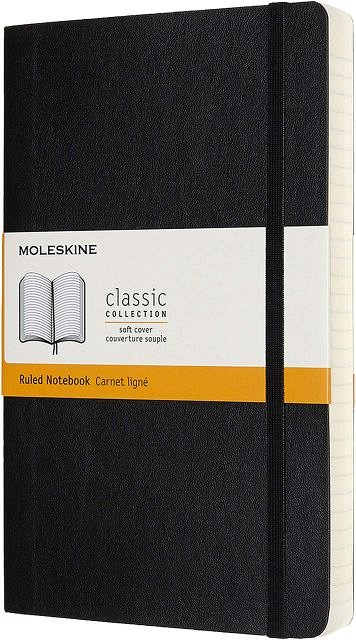 Agenda A5,Moleskine,Large Classic,negru,liniat
