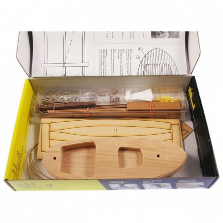 Kit macheta corabie din lemn, Moby Dick 1:35, Mamoli