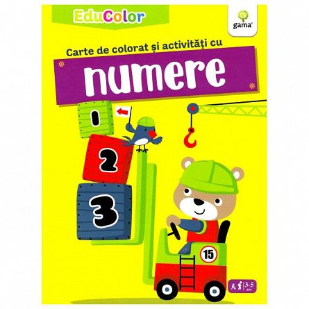 Carte de colorat si activitati cu numere. EduColor