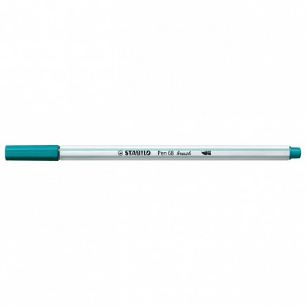 Marker Stabilo Pen 68,tip pensula,turcoaz