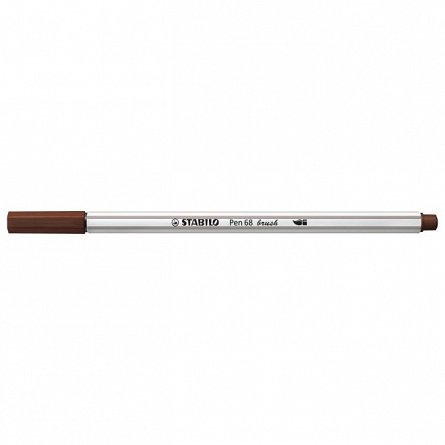Marker varf pensula Stabilo Pen 68 Brush, maro