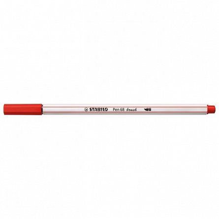 Marker Stabilo Pen 68,tip pensula,rosu