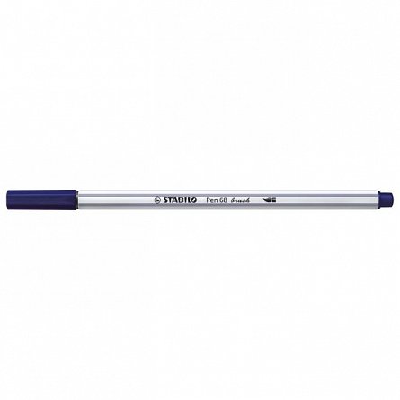 Marker Stabilo Pen 68,tip pensula,albastru de Prusia
