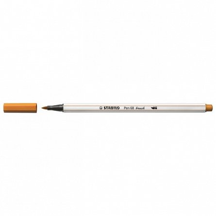Marker varf pensula Stabilo Pen 68 Brush, ocru