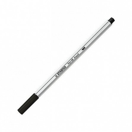 Markere varf pensula Stabilo Pen 68 Brush, set 25 culori, cutie metalica