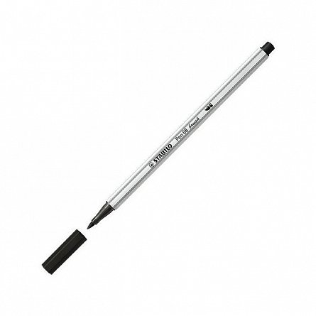 Markere varf pensula Stabilo Pen 68 Brush, set 25 culori, cutie metalica