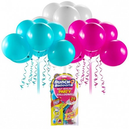 Bunch O Balloons,baloane party,roz/bleu/alb,rezerva