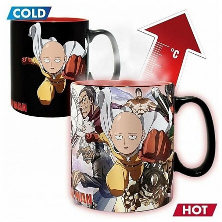Cana termosensibila One Punch Man: Heroes, 460ml - ABY Style