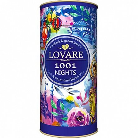 Ceai negru si verde Lovare 1001 Nights, amestec, 80 g