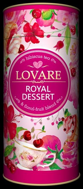 Ceai floral Lovare Royal dessert, amestec, 80 g