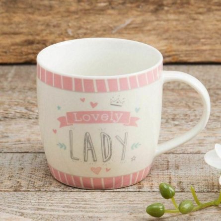 Love Life Stoneware Mug "Lovely Lady"