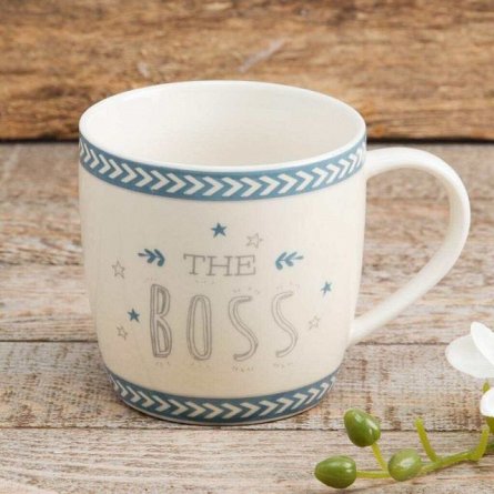 Love Life Stoneware Mug "The Boss"