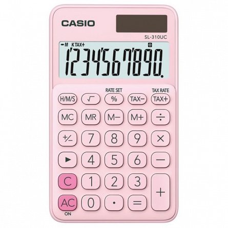 Calculator birou Casio SL-310UC,10digit,roz