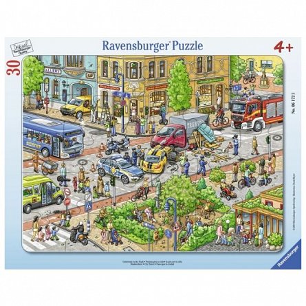 Puzzle Ravensburger - Tip rama, accident, 30 piese