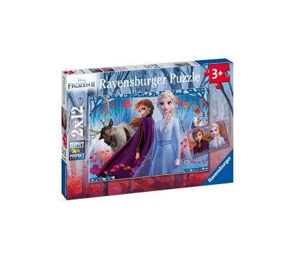 Puzzle Frozen 2, 2x12 pcs