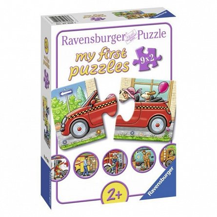 Puzzle Ravensburger - Vehicule, 9x2 piese