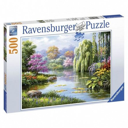 Puzzle Ravensburger - Priveliste lac, 500 piese