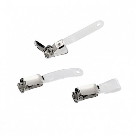 Clips metalic pentru ecuson, 100buc-set, Flaro