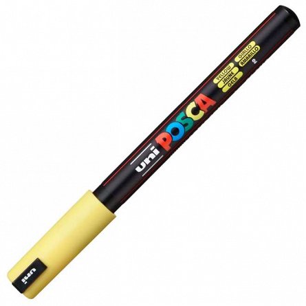 Marker cu vopsea Posca UNI PC-1MR, 0.7 mm, galben