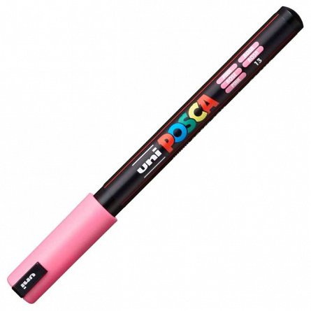 Marker cu vopsea Posca UNI PC-1MR, 0.7 mm, roz