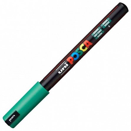 Marker cu vopsea Posca UNI PC-1MR, 0.7 mm, verde