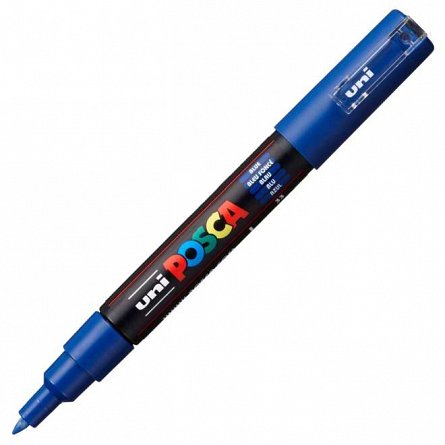 Marker cu vopsea Posca UNI PC-1M, 0.7 mm, albastru