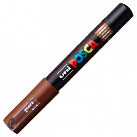 Marker cu vopsea Posca UNI PC-1M, 0.7 mm, maro
