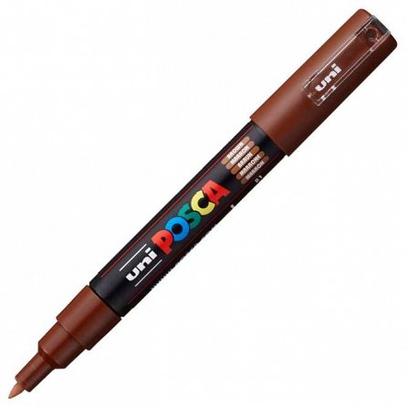 Marker cu vopsea Posca UNI PC-1M, 0.7 mm, maro