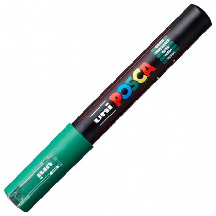 Marker cu vopsea Posca UNI PC-1M, 0.7 mm, verde