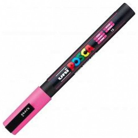 Marker cu vopsea Posca UNI PC-3M, 9 - 13 mm, roz