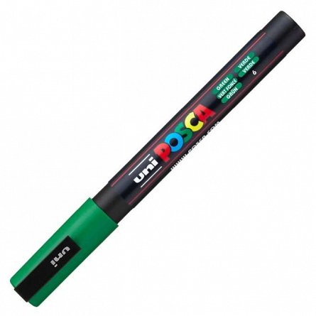 Marker cu vopsea Posca UNI PC-3M, 9 - 13 mm, verde