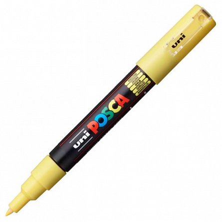 Marker cu vopsea Posca UNI PC-1M, 0.7 mm, galben