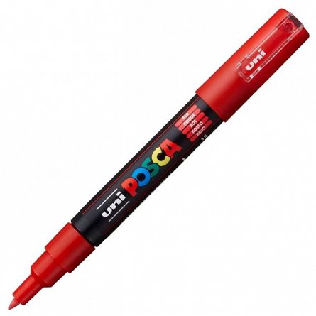 Marker cu vopsea Posca UNI PC-1M, 0.7 mm, rosu