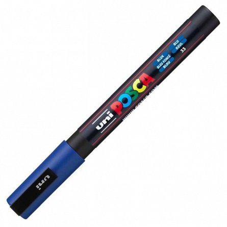 Marker cu vopsea Posca UNI PC-3M, 9 - 13 mm, albastru