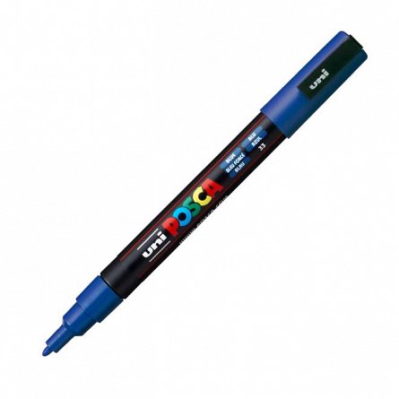 Marker cu vopsea Posca UNI PC-3M, 9 - 13 mm, albastru