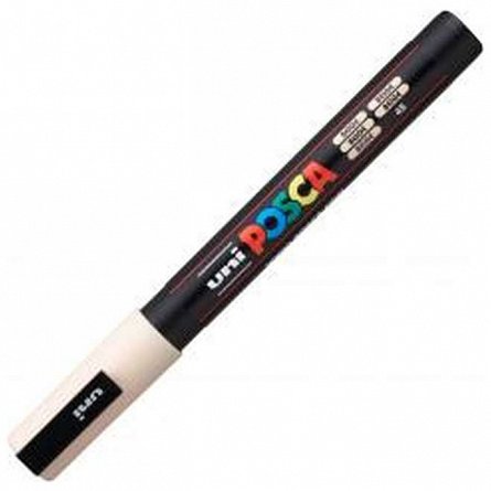 Marker cu vopsea Posca UNI PC-3M, 9 - 13 mm, bej