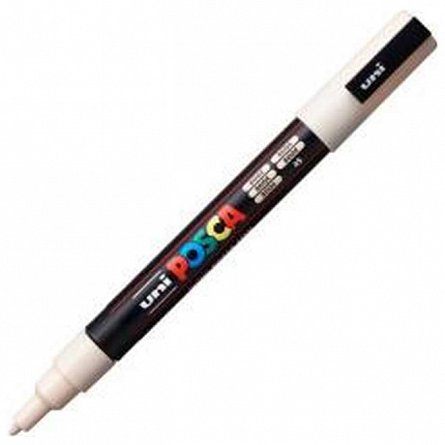 Marker cu vopsea Posca UNI PC-3M, 9 - 13 mm, bej