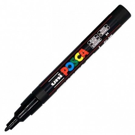 Marker cu vopsea Posca UNI PC-3M, 9 - 13 mm, negru
