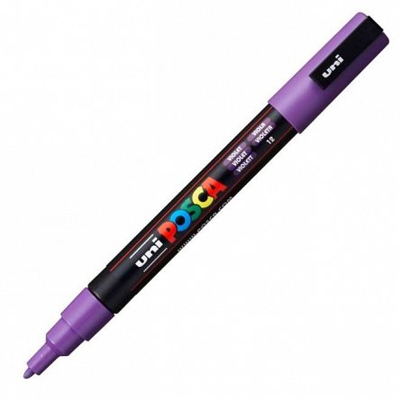 Marker cu vopsea Posca UNI PC-3M, 9 - 13 mm, violet