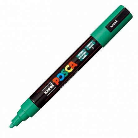Marker cu vopsea Posca UNI PC-5M, 1.8 - 2.5 mm, verde