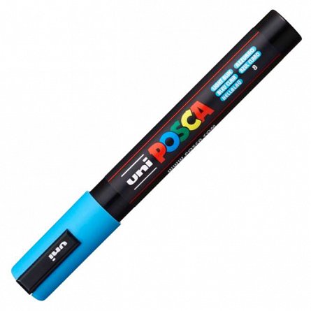 Marker cu vopsea Posca UNI PC-5M, 1.8 - 2.5 mm, blue