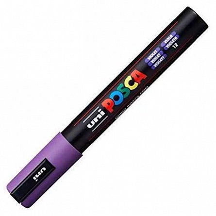Marker cu vopsea Posca UNI PC-5M, 1.8 - 2.5 mm, violet