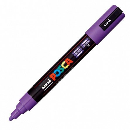 Marker cu vopsea Posca UNI PC-5M, 1.8 - 2.5 mm, violet